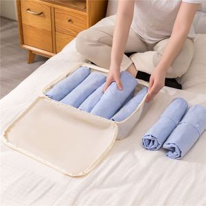 3 Set Large Blanket <b>Clothes</b> Stackable Packing Cubes <b>Storage</b> Bags <b>Clothes</b> Organizer - Product Image 2