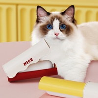 Neues Design Juicepet Faltbare Waschbare Multifunktionale Tierhaar-Fusselrolle aus Kunststoff, Tragbar, Farbenfroh, Modernes Einfaches Design für Hunde und Katzen