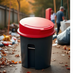 Coperchio Rosso Brute per Contenitore Rifiuti da 167 L Compatibile con Fg2643 Fg264788red - Product Image 3