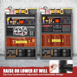 4 Étagères et rayonnages empilables en fer - Rayonnages de stockage industriels pour entrepôt - Stock local entrepôt américain - Product Image 4