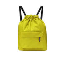 Tas Ransel Tali Serut Lipat Ringan Tas Olahraga Kasual Tas Ransel Pelajar Santai Kebugaran Tas Tali Serut