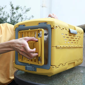 <span class=keywords><strong>Modern</strong></span> taşınabilir plastik evcil hayvan taşıyıcı kafesleri havayolu nakliye onaylı köpek taşıma kutusu açık seyahat ve kasalar için çanta - Product Image 4