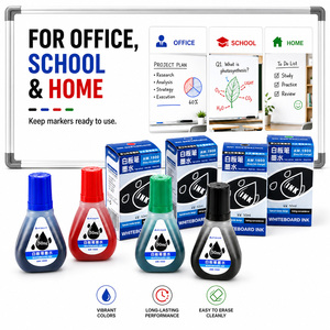 <span class=keywords><strong>Marqueur</strong></span> effaçable pour <span class=keywords><strong>tableau</strong></span> <span class=keywords><strong>blanc</strong></span> 60 ml, encre <span class=keywords><strong>rechargeable</strong></span> noir, bleu, rouge, vert, adapté aux tableaux blancs - Product Image 4