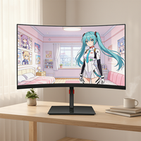 Moniteur de jeu incurvé LED 27 pouces 180 Hz à bon prix, écran d'affichage haute définition 2K, moniteur d'ordinateur de bureau