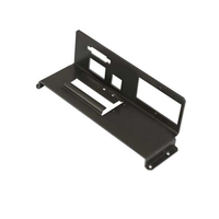 Soporte de Montaje Ajustable de Chapa Metálica con Recubrimiento de Polvo Negro, Estructura de Soporte de Acero y Aluminio Perforado para Equipos