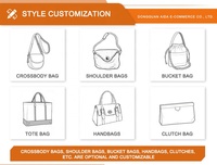 Maßgeschneiderte Halbmond-Design Leder Damen Handtaschen und Umhängetaschen Luxus Mode Schulter Crossbody Taschen für Frauen