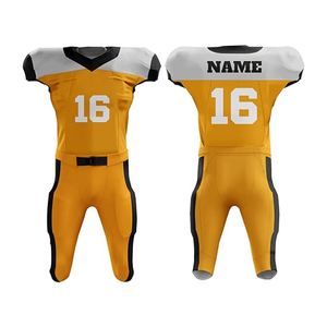 Ensemble de maillots de football américain personnalisés pour hommes, sublimés, bleu foncé, motif cœur, numéro de joueur 50, coupe ajustée, manches courtes - Product Image 5