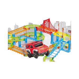 Pista de Carreras Luminosa de 170 Piezas con Forma de Puente, Pista Mágica que Brilla en la Oscuridad con 2 Autos de Juguete - Product Image 5