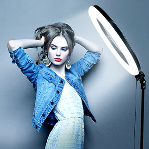 2020 Best Seller Bluetooth Control Photography Lighting Tik <span class=keywords><strong>Tok</strong></span> Vlog <span class=keywords><strong>Studio</strong></span> Video 12'' Ring Light With Tripod - Product Image 1