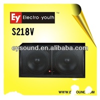 Double caisson de basses audio de scène de 18 pouces, puissant 1600w