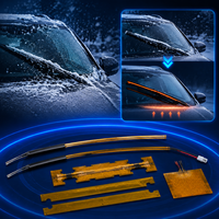 Chauffe-glace automobile personnalisé en polyimide pour système de chauffage anti-gel des essuie-glaces