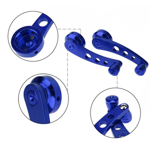 Set Crank pintu mobil Aluminium, performa pintu pegangan pengangkat jendela multiwarna untuk Interior mobil - Product Image 6