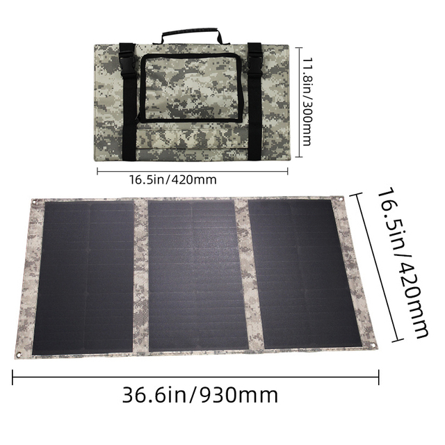 ZYCXEG SPF094 Variety Pack Foldable Monocrystalline Silicon Solar Panels 60W/80W 25% Efficiency 1KG CE/ROHS for Power System
