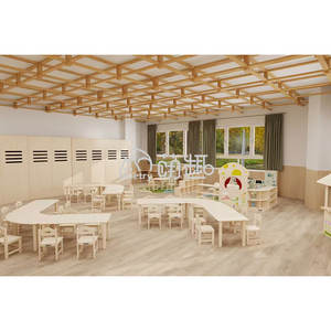 Moetry Wooden Kids Indoor Role Playhouse <span class=keywords><strong>para</strong></span> guardería Aula Montessori Configuración de muebles - Product Image 6