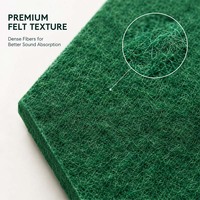 Panneaux muraux hexagonaux autocollants en feutre, panneaux acoustiques décoratifs insonorisants pour la maison et le bureau, panneau acoustique en feutre non tissé