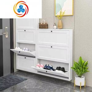 Moderno y Funcional Mueble Zapatero Extensible de Acero Inoxidable para Entrada o Sala de Estar con Compartimentos Ajustables - Product Image 6