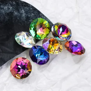 Xichuan Flor de piedras preciosas de alta calidad K9 Pointback Rhinestone Piedras sueltas Joyería Pegamento para DIY Decoración Ropa Desgin - Product Image 1