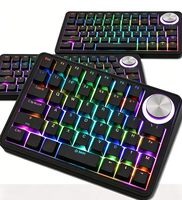Clavier mécanique à une main CM45 pour le gaming avec bouton de programmation macro, design personnalisé pour gaucher, matériau PVC