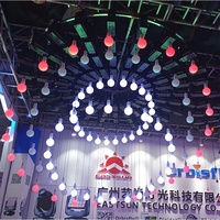 Controlador de software de iluminación DMX, Bombilla de instalación cinética, grúa de elevación, cabrestante cinético de luz DMX