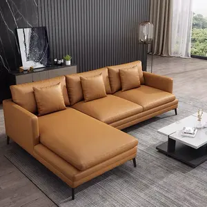 Home furniture ser L shape 7 seater Living Room Sofa Modern leather sofa