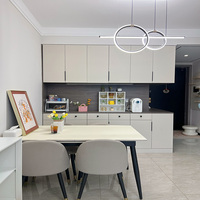 Mueble de Cocina Modular de Madera Maciza de Diseño Contemporáneo, Ecológico, para Comedor, Aparador, Consola, Mesa, Armario, Alacena