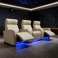 Set Sofa Home Theater Ruang Tamu Elektrik Kayu Multifungsi Ruang Video Villa Tempat Menonton Film Oxygen Chamber Seat