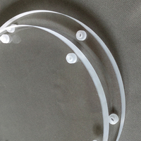 Vitre de visualisation en quartz de forme spéciale, petite taille, 4 mm, ronde, pour fenêtre de visualisation de chaudière