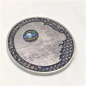 금속 동전 골동품 실버 도금 새겨진 3D 디자인 기념품 수집을위한 우수한 맞춤형 도전 동전