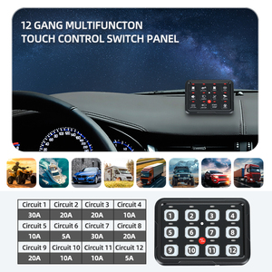 Bảng điều khiển đèn LED 12 Gang 12V, dùng cho thuyền, xe tải, SUV, ô tô, đèn LED đa năng, bảng điều khiển đèn ô tô cho xe hơi - Product Image 6
