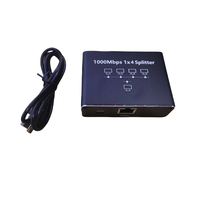 Divisor de Internet RJ45 de Alta Velocidad de 1000 Mbps, Adaptador de Red RJ45 de 1 a 4, Conmutador Ethernet de 1 a 4 Dispositivos, Concentrador Ethernet de 1000 Mbps