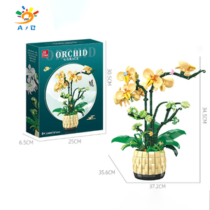 Ajb Tự Làm Phong Lan Trang Trí Lắp Ráp Mô Phỏng Hoa Vĩnh Cửu Mô Hình Xây Dựng Khối Bộ Giáo Dục Trẻ Em Đồ Chơi - Product Image 2