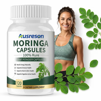 Capsules d'Énergie Bio Moringa OEM Plus : Complément pour la Santé de la Peau, Vente en Gros de Capsules d'Extrait de Feuilles de Moringa pour Mincir