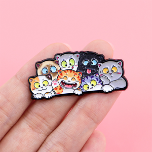 Vente flash : épingles en émail de chat et de chien de dessin animé, en vrac, stockées, adorables animaux, épingles en métal mignonnes pour animaux de compagnie - Product Image 6