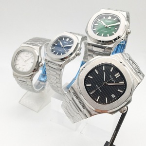 OEM ODM Biểu Tượng Tùy Chỉnh 42Mm Cổ Điển Quảng Trường Của Nam Giới 304L Thép Không Gỉ Đồng Hồ Cơ Khí Với Luminous Lịch Quay Số - Product Image 6