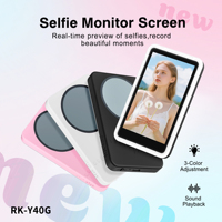 Moniteur universel d'écran de rétroprojection pour caméra arrière et selfies, compatible Apple iPhone 17 Pro Max et Samsung, pour l'enregistrement de vlogs et la diffusion en direct