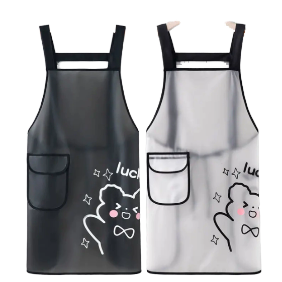 Custom-made 100% Waterproof Oil-resistant Cotton Canvas Chef Waiter Aprons Custom Logo OEM Service for Unisex Use HUAN TE AP-105