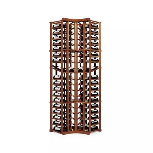 Support mural en bois pour bouteilles de <span class=keywords><strong>vin</strong></span>, kit de rangement pour <span class=keywords><strong>cave</strong></span> <span class=keywords><strong>à</strong></span> <span class=keywords><strong>vin</strong></span>, 5 colonnes avec présentoir, vente en gros directe usine - Product Image 4