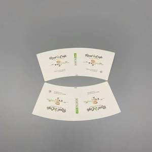 Vasos de Papel Blancos Lisos para Ensaladas, con Logotipo Personalizado, Vasos de Papel de Doble Pared de 12 Onzas, con Forma de Abanico - Product Image 4