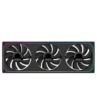 Ventilateur de radiateur AntarcChill 360, lot de 3, ventilateur de boîtier PWM 120 mm avec écran numérique d'affichage du régime, haut débit d'air, faible bruit pour PC de jeu et refroidissement liquide