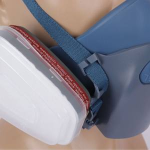 7502 masker wajah setengah silikon, masker <span class=keywords><strong>Gas</strong></span> tahan debu untuk melukis renovasi bahan kimia & pengelasan pelindung wajah debu - Product Image 2