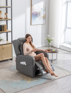 <span class=keywords><strong>Canapé</strong></span> inclinable fonctionnel à massage <span class=keywords><strong>électrique</strong></span> avec poche latérale pour le rangement - Product Image 4