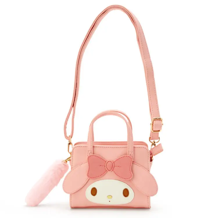 Sanrio Kawaii Portable Cosmetic Bag Sanrio Kuromi Cartoon Messenger Crossbody Shoulder Bag Handbag
