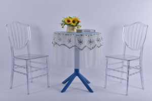 Kursi Makan luar ruangan Chiavari Modern grosir kursi pernikahan plastik hantu akrilik untuk penggunaan bengkel sekolah Restoran - Product Image 3