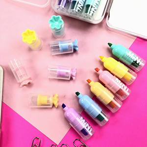 Marcadores de Colores Estilo Caramelo, Creativos, en Cartón, Mini Marcadores Fluorescentes para Niños, Regalo - Product Image 4