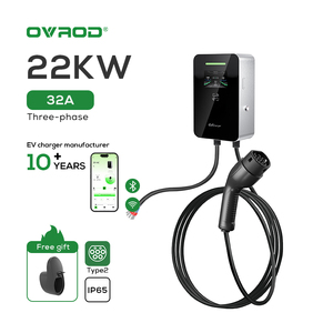Ovrod en alliage d'aluminium Ac Home Station de charge murale pour voiture électrique Type2 Prise murale rapide 22kw 32 <span class=keywords><strong>Amp</strong></span> Wallbox Ev Charger - Product Image 1