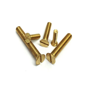 Premium Brass <b>Screw</b> <b>Flat</b> Head Countersunk Brass Fastener Corrosion Resistant <b>Screw</b> for Furniture and Hardware Use - Product Image 3