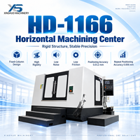 Centre d'usinage CNC horizontal 3 axes HD1166 avec contrôleur CNC NT40, 12000 tr/min, charge de table 800 kg, pour usinage intensif