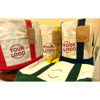 Sac fourre-tout en toile de coton réutilisable en gros avec impression de logo personnalisé, sac de courses en toile robuste, prix d'usine