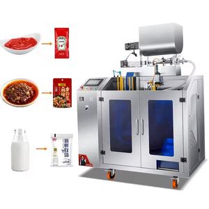 Grande <span class=keywords><strong>promotion</strong></span>, <span class=keywords><strong>machine</strong></span> de remplissage de sachets liquides multifonctionnelle horizontale pour sauce chili, ketchup, huile de chili, sauce liquide - Product Image 1