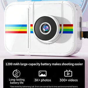 Jumon Printcamera Kids <b>Digital</b> <b>Camera</b> with Instant Print 3 Color Print Paper 32GB Mini Tripod 48MP 1080P <b>Video</b> Age 3-12 (White) - Product Image 6